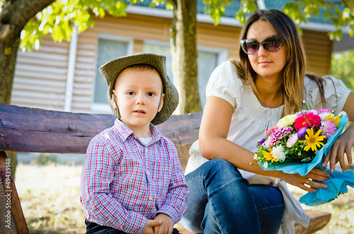 Photo: Mother and son on Mothers Day Mother and son on Mothers Day