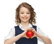 girl with small heart