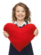 girl with big heart