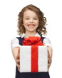 girl with gift box