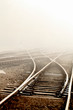 Railway in fog