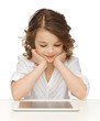 girl with tablet pc