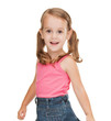 Photo: litle girl in casual clothes litle girl in casual clothes