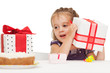 Photo: litle girl with birthday cake litle girl with birthday cake