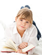Girl reading book