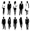 Collection of people silhouettes
