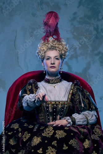 Photo: Her royal highness sitting on throne Her royal highness sitting on throne