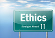 Highway Signpost "Ethics"