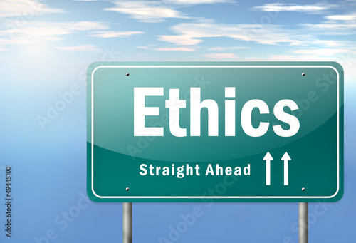 Illustration: Highway Signpost "Ethics" Highway Signpost "Ethics"