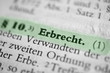 Erbrecht - grün