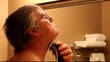 man shaving
