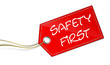 Werbung Schild Hinweis - Safety first