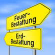 schild lr feuerbestattung erdbestattung I