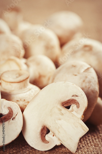 Photo: Raw mushrooms Raw mushrooms