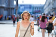 Photo: A Girl Is Standing at the Piazza San Marco, Venice, Italy A Girl Is Standing at the Piazza San Marco, Venice, Italy
