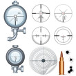 Sniper Scope, Target, Crosshair. Vector Clip Art