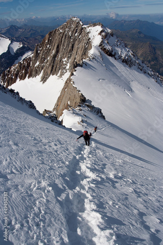 Photo: Climbers at mountains Climbers at mountains