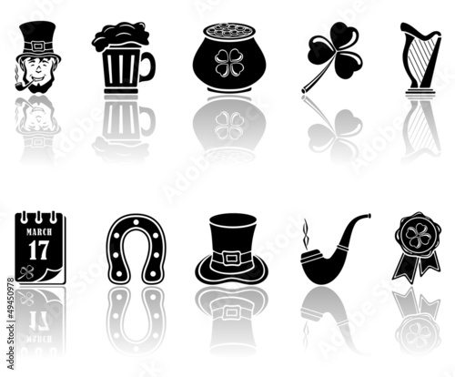 Vector: Patricks Day icons Patricks Day icons