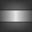 Metal Background With Metal Plate