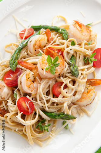 Photo: Whole Grain Shrimp Pasta Whole Grain Shrimp Pasta