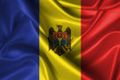 Wavy Flag of Moldova