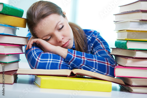 Photo: Tired to study Tired to study