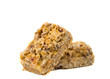 dessert of cereal and fruit isolated