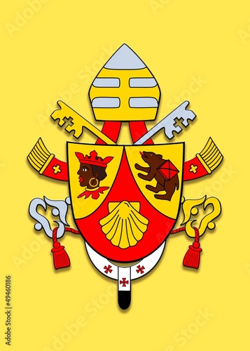 Illustration: Coat of arms Benedicto XVI. Coat of arms Benedicto XVI.