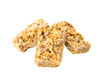 dessert of cereal and fruit isolated