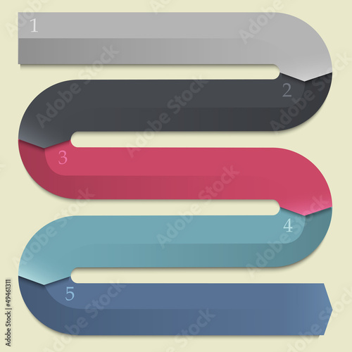 Vector: Trendy design banners-arrows for infographics Trendy design banners-arrows for infographics
