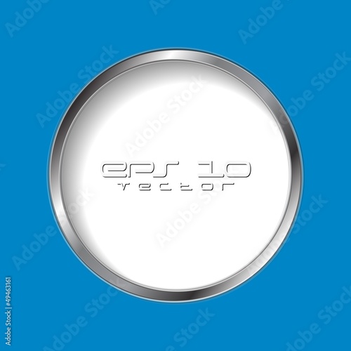 Vector: Abstract round shape with silver frame Abstract round shape with silver frame