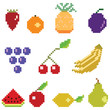 Pixel fruit collection