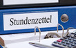 Stundenzettel