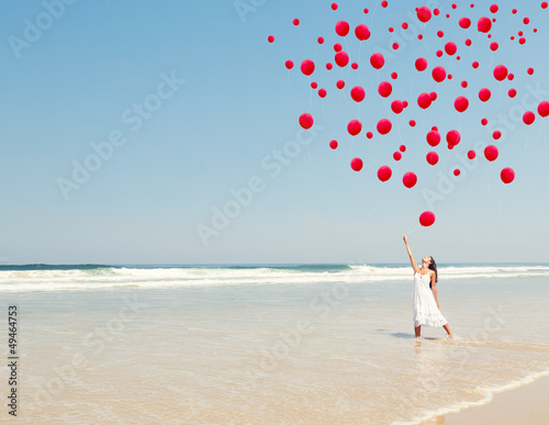 Photo: Dropping ballons in the sky Dropping ballons in the sky
