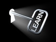 Education concept: Learn on key