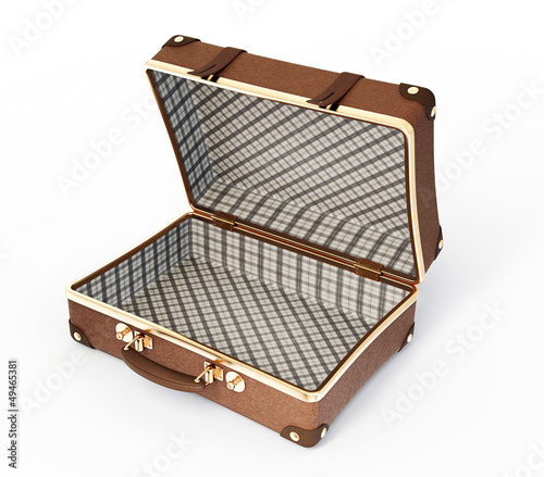 Illustration: open suitcase open suitcase