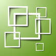 green 3d background with squares