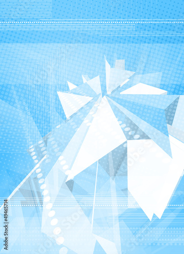 Illustration: pale blue techno pale blue techno