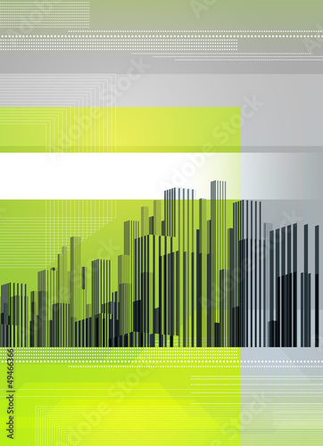 Illustration: green grey template green grey template