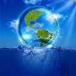 Life from the water. Abstract eco backgrounds for your design