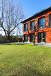 beautiful house, outdoor, red facade