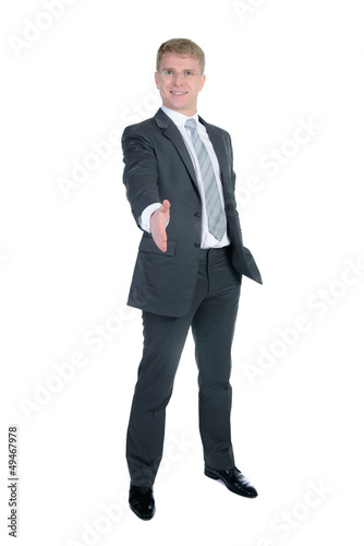 Photo: geschäftsmann reicht die hand geschäftsmann reicht die hand
