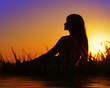 Profile of woman