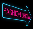 Fashion show concept.