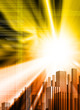 digital city backdrop