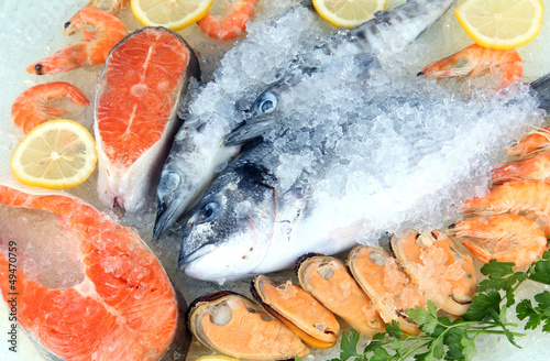 Photo: Fresh seafood on ice Fresh seafood on ice