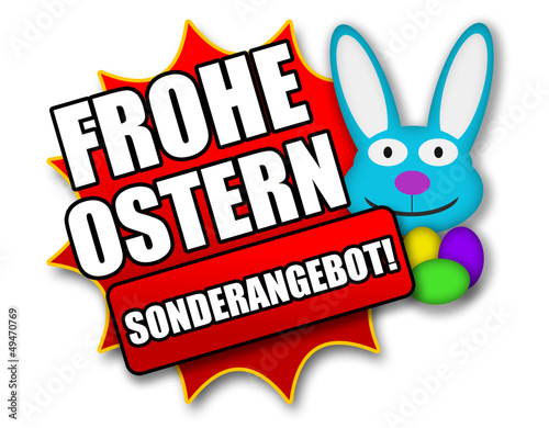 Illustration: Siegel "Frohe Ostern - Sonderangebot !" Siegel "Frohe Ostern - Sonderangebot !"