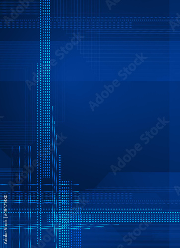 Illustration: blue digital template blue digital template