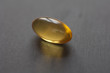 Close-up view of Vitamin E capsule