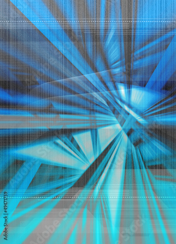 Illustration: blue digital abstract blue digital abstract